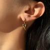Collar Yunyao de Acero de Titanio Estilo Lujo Ligero en Forma de Corazón para Mujer, Cadena para Clavícula de Estilo Trendy Minimalista Fresco Estilo Ins, Diseño de Nicho