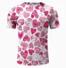 Estación independiente Amazon 2025 transfronterizo Europa y Estados Unidos Día de San Valentín camiseta de manga corta para hombre impresión digital 3D comercio exterior nuevo