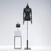 Maniquí de Vestido de Novia para Mujer de Medio Cuerpo Soporte de Exhibición en Ventana Cuerpo Humano Falso Maniquí Negro de Cuerpo Completo para Exhibición de Vestidos