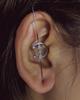 Kayi Aretes y Ganchos para Oreja Personalizados de Moda Europea y Americana para Mujer, Perforación Auricular Diagonal con Agujas para Oreja con Rayos Rodeando el Cuerpo Humano