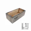 Maceta de Madera Retro Transfronteriza Accesorios para Sesión de Fotos de Boda Base Decorativa para Flores Artificiales Caja de Almacenamiento Maceta para Jardín Balcón