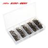 100pcs/50PCs americano de alta velocidade giratório reforçado pino de pesca Luya acessórios de equipamento de pesca conector de 8 anéis