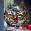 Directamente del fabricante: Discos Decorativos Acrílicos Temáticos de Navidad con Papá Noel, Hombre de Jengibre y su Casa de Jengibre