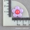 Accesorios de resina de flor de cinco pétalos redondeados girasol accesorios para el cabello DIY pegamento crema material para funda de teléfono móvil parche para zapatos con agujero
