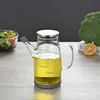 Pote de Óleo de Vidro Resistente ao Calor para Uso na Cozinha, Garrafa de Óleo Anti-Gotejamento, Garrafa Condimentadora de Molho de Soja e Vinagre, Recipiente de Óleo, Lata de Óleo de Aço Inoxidável