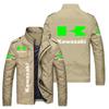 Chaqueta Casual para Hombre de Primavera y Otoño de Comercio Exterior Europeo y Americano con Logotipo de Coche Estampado, Moda Urbana, Chaqueta Cárdigan Deportiva de Color Sólido para Hombre