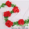 Crisântemo Artificial Listrado Flor Artificial Rattan Varredura de Cemitério Lápide Sacrifício Flor Pendurada Decoração Flor de Seda Flor de Plástico Puxar Flor Memorial Qingming