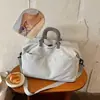 Nova bolsa de viagem portátil da moda estilo coreano, armazenamento expansível para viagens curtas, bolsa transversal esportiva para academia