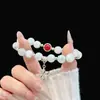 Nuevo Pulsera de Borla con Cuentas de Estilo Chino, Exquisita y a la Moda, de Nicho, Bidimensional, Lujo Ligero, Versátil, Apilable, Pulsera de Cuentas Impresionantemente Hermosa