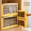 Caja de Almacenamiento Armario Ropa Edredón Caja de Almacenamiento Hogar Plástico Transparente Plegable Caja Snack Juguete Caja de Almacenamiento
