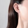 PAG & MAG Four Mans Star Plata 925 Clip para Oreja para Mujer Pendientes de Clip Simples y Frescos de Moda Pendientes Dulces y Cool