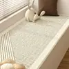 Alfombrilla Simple Resistente a la Suciedad de Cachemira para Ventana Abuhardillada Balcón A prueba de Frío Agradable al Tacto Alfombrilla de Piso Sala de Estar Alfombrilla Larga para Mesa de Café Manta para Mesita de Noche para Cabello