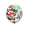 Balão de Lantejoula de 12 polegadas balão transparente com confete decoração de festa de aniversário balão redondo de látex empurre pequeno presente