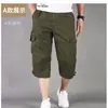 Pantalones Cargo Cortos Sueltos de Verano para Hombre con Múltiples Bolsillos, Pantalones Deportivos para Hombre al Aire Libre, Pantalones Casuales Juveniles de Algodón de Cintura Media, Modernos