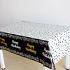Mantel Desechable de Papel de Aluminio de Amazon Nuevo Suministros de Decoración para Fiesta de Cumpleaños Mantel Estampado Mantel Cpp Impermeable