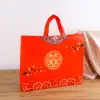 Bolsa Laminada No Tejida para Boda, Bolsa para Dulces de Boda, Bolsa de Regalo Festiva Roja Personalizada, Bolsa de Regalo de Bendición para Cumpleaños y Festividades