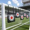 Dispositivo de Entrenamiento de Portería de Fútbol para Posicionamiento, Entrenamiento de Tiros de Esquina, Práctica de Tiro Colgante, Disco Objetivo