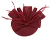 Fascinator para Mujeres Europeas y Americanas Tocado Sombrero Superior Accesorios para el Cabello con Plumas Fiesta de Prom Cocktail Novia Tocados de Boda