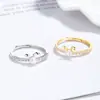 Anillo de Perla de Agua Dulce con Orejas de Conejo Anillo de Plata 925 para Mujer Anillo de Nicho de Gama Alta Pulsera Joyería Linda de Zirconia