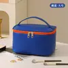 Nova bolsa de cosméticos de PU, bolsa de lavagem portátil de grande capacidade, bolsa de cosméticos portátil de alta qualidade, divisória para armazenamento de cosméticos
