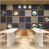 Estilo japonés ropa Museo papel tapiz 3D pantalla tridimensional casa jujiu tema tienda de sushi script kill fondo pared papel tapiz