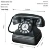 Retro nostálgico antiquado telefone fixo modelo antigo pequena decoração armário de TV decoração de casa adereços de fotos