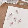 Nueva Joyería para Uñas Cruzadas Estilo Popular de Celebridad de Internet Joyería de Aleación DIY Diamante Rosa Joyería para Uñas Estilo Retro
