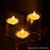 Lámpara de vela de diamante de estilo europeo, candelabro romántico para cenas a la luz de las velas, decoración creativa para el hogar y bodas.