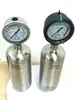 Amortecedor de pulso de ar tipo flange de aço inoxidável/rosca interna manômetro de pressão de pulsação de líquido LGMK-B buffer