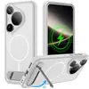 Adecuado para fundas de teléfono Huawei Mate 60 Pro, con carga inalámbrica magnética, protección contra caídas y un soporte; también compatible con fundas para teléfono Pura 70 Pro