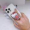 Suporte de Celular de Acrílico de Camada Dupla Sanrio Desenho Animado Suporte Telescópico Giratório com Airbag Suporte de Mesa Gatinho Kitty