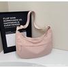 Bolsa Transversal Atacado Feminina 2024 Nova Moda Estilo Coreano Simples Artística Estudante Grande Capacidade Ombro Transversal Lona