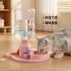 Comedero para Mascotas, Botella de Agua Mineral Portátil, Bebedero para Gatos, Dispensador de Agua para Gatos, Dispensador Automático de Agua para Mascotas, No Eléctrico