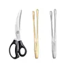 Set de Utensilios para Barbacoa Estilo Coreano Pinzas y Tijeras de Acero Inoxidable Duraderas Herramienta Combinada Pinzas para Barbacoa Comerciales al por Mayor en Stock