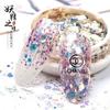 Cyber Celebrant Fada Pupila 8 Cor Glitter Nail Art Sequins Gradiente Glitter Tamanho Mix Fototerapia Cristal Extensão Diamante Pó