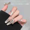 Novos Acessórios de Laço para Nail Art, Borboleta 3D de Renda de Organza da Moda, Decorações de Unhas com Strass Cor de Ovo de Pombo