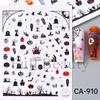 Adesivos de Nail Art Cross-border Ins Europeu e Americano Halloween Engraçado Desenho Animado Castelo Abóbora Morcego Bruxa Adesivo de Unha