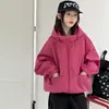 Chaqueta Exterior para Niñas 2026 Otoño Nuevo Estilo Moda Coreana Chaqueta con Capucha para Niños Medianos y Grandes Top Exterior a Prueba de Tres Elementos