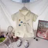 Conjunto de Verano para Niños 2025 Estilo Nuevo Informal para Bebés Camisa Polo de Manga Corta Conjunto de Dos Piezas Ropa de Verano para Bebés Moderna