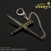 Fengshen Film and Television Surrounding Mini Zhou Wuwang Weapons Ji Fa Sword Weapon Model Alloy Small Sword Keychain Hanging