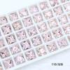 Dongzhou Praça de Cristal Cantos Retos Pedras Strass para Unhas Coloridas Pedras Strass com Ponta Traseira Acessórios para Unhas DIY Fabricante Atacado