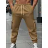 Fornecimento exclusivo transfronteiriço de calças de moletom esportivas versáteis masculinas vintage europeias e americanas com cordão solto, disponíveis para atacado