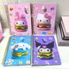 Libreta Espiral A5 de Dibujos Animados Sanrio Páginas de Colores Notas para Estudiantes de Primaria Notas de Mensajes Papelería Infantil Linda Libreta Coolo
