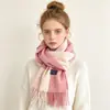 Colección de Bufandas de Mohair de Color Sólido de Otoño e Invierno, Bufandas Atmosféricas Estilo Coreano, Bufandas Chal Ampliadas y Engrosadas al por Mayor