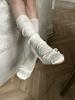 Nuevos Zapatos Mary Jane Redondos de Noche para Mujer con Lazo Exterior de Satén Zapatos de Ballet Zapatos Planos Franceses Rosas