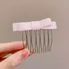 Pente de cabelo penteado de cabeça para baixo novo grampo de cabelo com franja de laço antiderrapante caveira alta estiloso moderno grampo de cabelo lateral com mechas acessório de cabelo