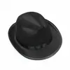 Sombrero de Caballero Retro Británico Negro de Copa Alta Sombrero de Jazz Sombrero Mágico de Escenario Sombrero de Actuación para Niños Sombrero de Copa Alta de Moda