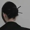 Grampo de Cabelo Antigo de Madeira, Grampo Liso, Grampo Simples para o Dia a Dia, Grampo Chinês para Cheongsam, Acessórios Modernos para Penteado da Dinastia Han