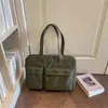 Bolsa tote casual nova 2026 transfronteiriça, bolsa de ombro e axila de grande capacidade, bolsa de mão, bolsa multifuncional da moda japonesa e coreana