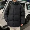 Invierno Enbu Ropa Nueva de Algodón Unisex Protección contra el Frío Chaqueta de Algodón Engrosada Ropa de Algodón de Bloques de Color Cálido Chaqueta de Pan para Hombre Ropa de Abrigo